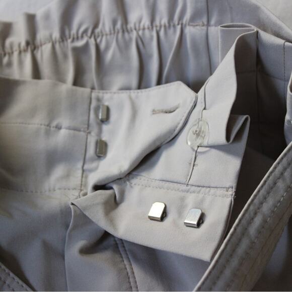 Athleta Skyline Pant II Cream Paperbag High Waist Belted Pants, Size 2 - Picture 7 of 15